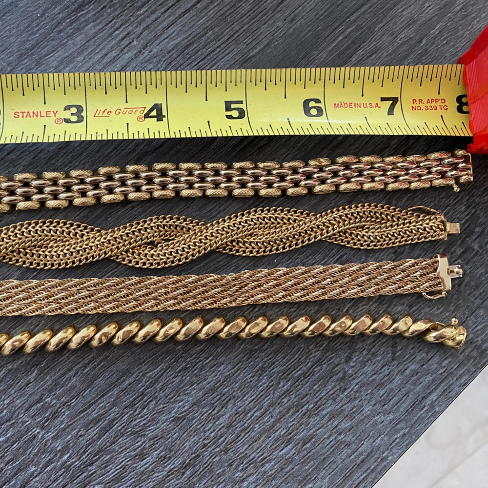 Chain Gold Bracelt Bundle